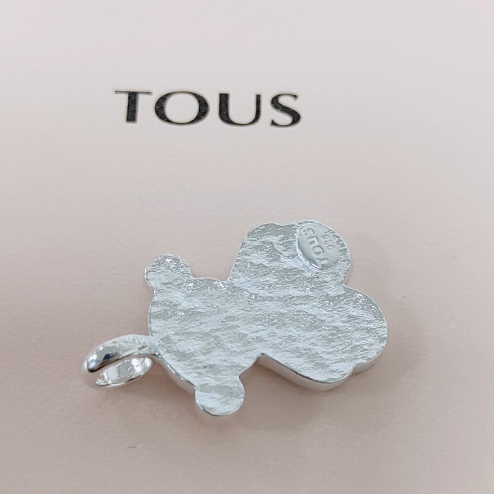 TOUS Charm Silver Grit Pendant for Bracelet & Necklace / Choker Pendant Dangle - Picture 4 of 5